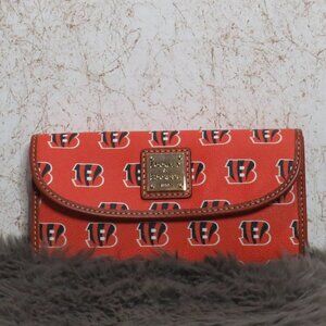 Dooney & Bourke NFL Cincinnati Bengals Continental Clutch Wallet (Orange)